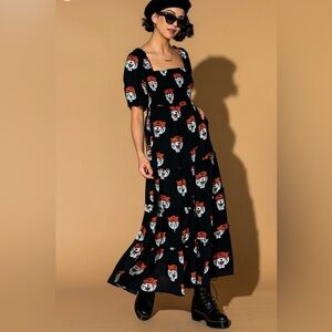 NWT Dressed in LALA Black Tiger Print Dress